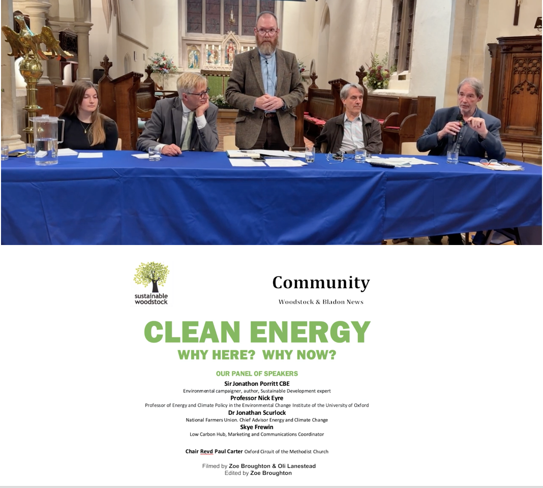 Material from Sustainable Woodstock's Clean Energy Why Here and Why Now event