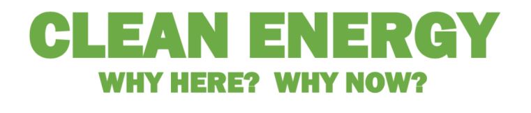 Clean energy campaign artwork