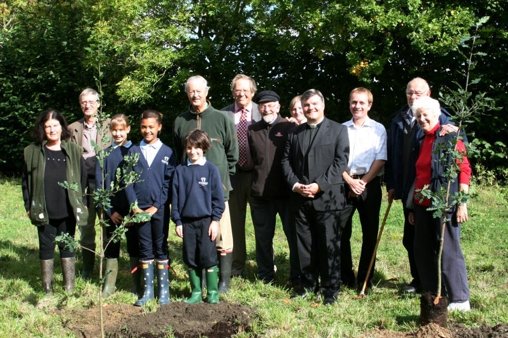 Local people at the first Community Woodland planting in 2010
